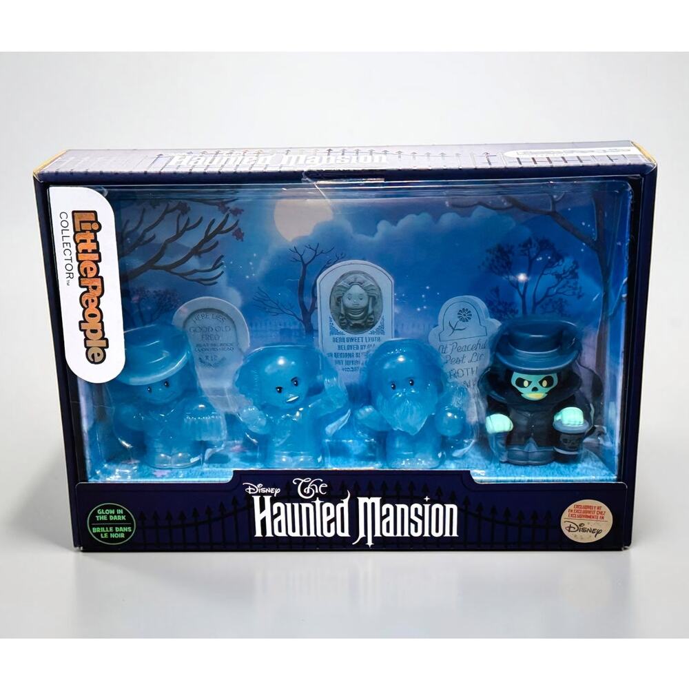 Disney Haunted Mansion Fisher Price Little People Hitchhiking Ghosts GITD NIB